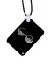 Glasses Printed Car Mirror Pendant
