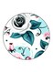 Flowers Printed Fridge Magnet Multicolour