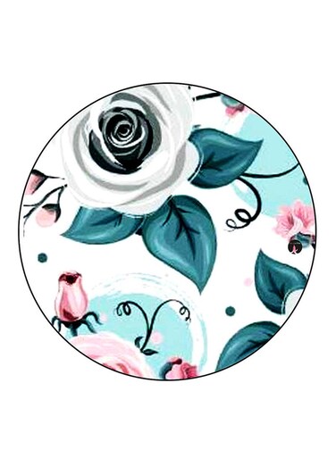 Flowers Printed Fridge Magnet Multicolour