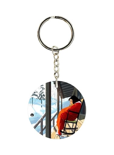 Cartoon Printed Keychain