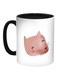 Happy Cat Printed Coffee Mug Black/Pink/White
