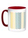 Motifs Printed Coffee Mug Red/Blue/Beige