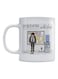 Employee Of The Month Printed Mug White/Pink/Blue