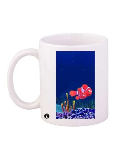 Finding Nemo Printed Coffee Mug White/Blue/Red