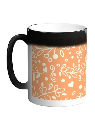 Tree Paper Printed Colour Changing Coffee Mug Black 11ounce