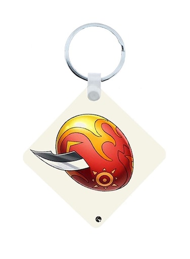 Digimon Anime Wooden Keychain