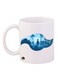 Digimon Printed Mug White/Blue