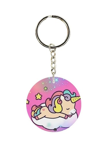Unicorn Printed Keychain