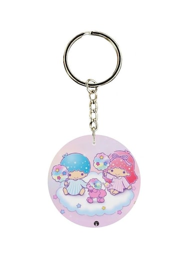 Cartoon Printed Double Sided Keychain