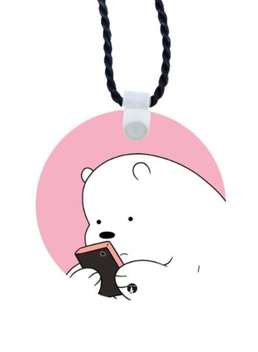 We Bare Bear Printed Car Mirror Pendant