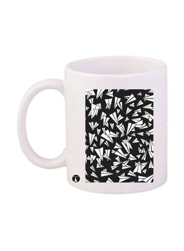 Mug Of Paper Planes White/Black Standard Size
