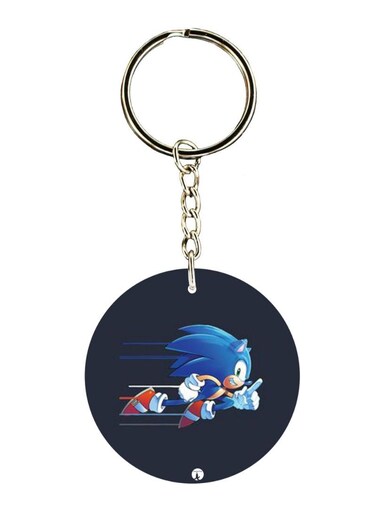 Double Sided Sonic Printed Keychain