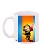 Cartoon Printed Coffee Mug White/Orange/Blue