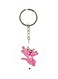 Lion Cub Patterned Single Sided Keychain