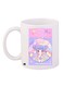 Anime Girl Printed Coffee Mug White/Purple/Pink 11ounce