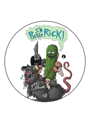 Cartoon Printed Fridge Magnet White/Grey/Green 5.5cm