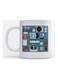 Mug Old Time Icons for Coffee and Tea White