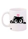 Cat Printed Coffee Mug White/Black/Pink