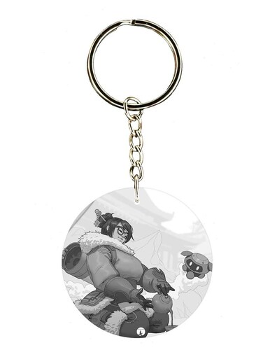 Overwatch Double Side Printed Keychain