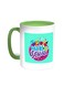 Back To School Printed Coffee Mug Green/White 11ounce