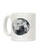 Inverted Moon Printed Coffee Mug White
