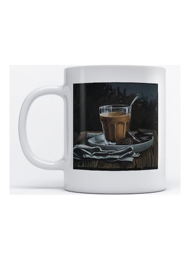 Coffee And Oreo Printed Mug Multicolour