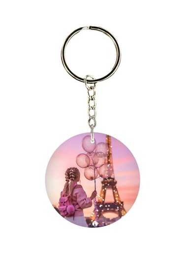 Eiffel Tower Printed Keychain