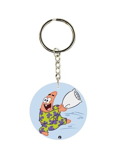 Patrick Star Printed Keychain