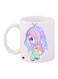 Anime Printed Coffee Mug White/Purple/Blue 11ounce