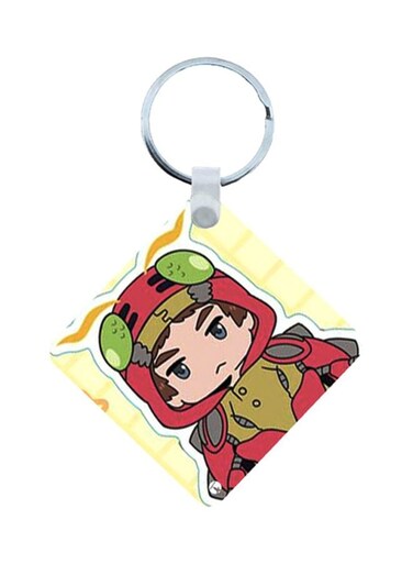 Digimon Anime Printed Wooden Keychain