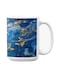 Premium Printed Ceramic Coffee Mug White/Dark Blue 350ml