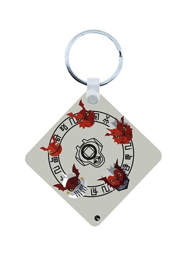 Digimon Anime Printed Wooden Key Chain
