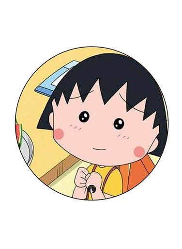 Anime Chibi Maruko Chan Printed Fridge Magnet Multicolour