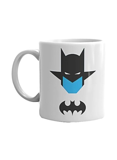 Batman Printed Mug White/Blue/Grey