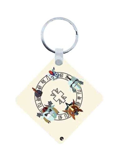 Anime Digimon Printed Keychain