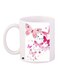 Butterflies Printed Coffee Mug White/Pink/Blue 11ounce