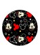 Disney Character Printed Fridge Magnet Round Multicolour