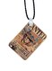 2-In-1 Printed Keychain Beige/Brown/Grey