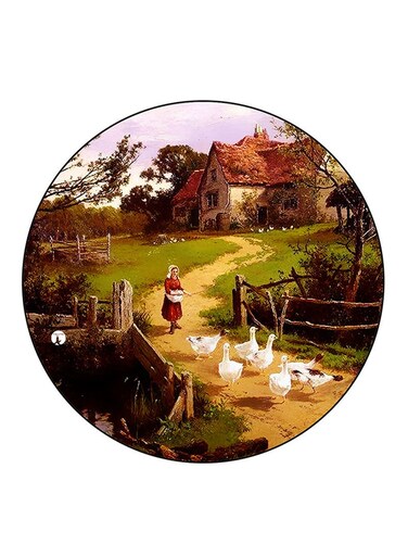 Vintage Art Printed Fridge Magnet Multicolour