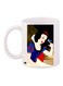 Snow White Printed Coffee Mug White/Black/Blue 11ounce