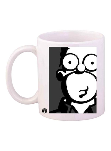 The Simpsons Printed Mug White/Black Standard Size