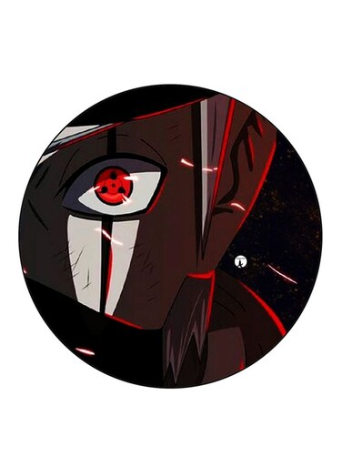 The Anime Naruto Printed Fridge Magnet Round Multicolour