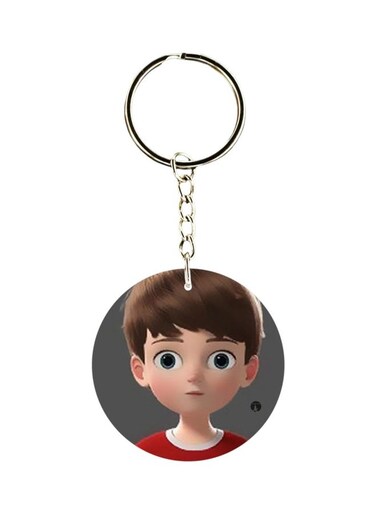 Cartoon Charecter Printed Key Chain