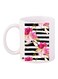 Floral Printed Coffee Mug White/Pink/Black