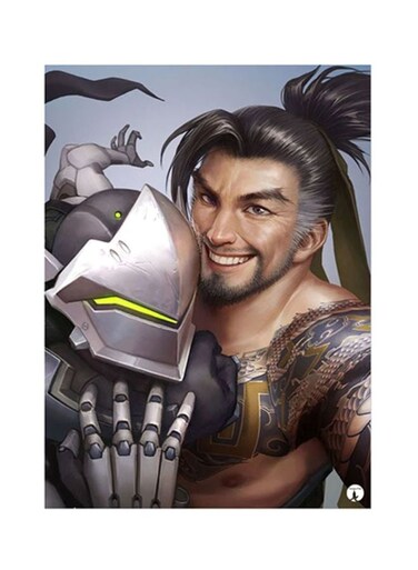 Overwatch Metal Plate Poster Multicolour 15x20cm