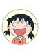Cartoon Printed Fridge Magnet Beige/Black/Pink 5.5cm