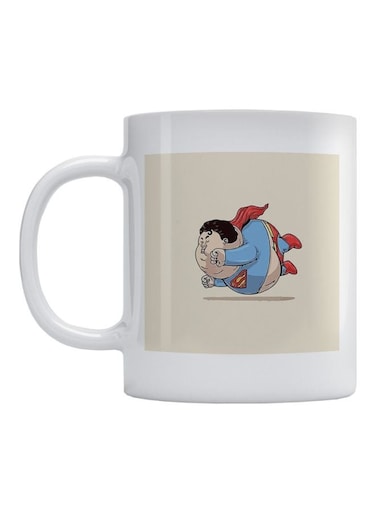 Superman Printed Coffee Mug White/Blue/Red