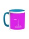 Abstract Drawing - Dubai Towers Printed Coffee Mug Turquoise White 11 ounce