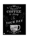 Quote Themed Metallic Plate Black/White 20x15cm