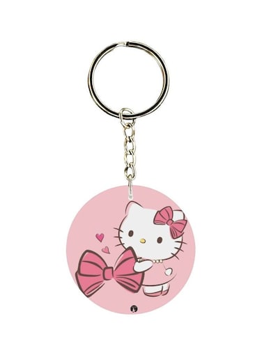 Kitty Cartoon Themed Keychain
